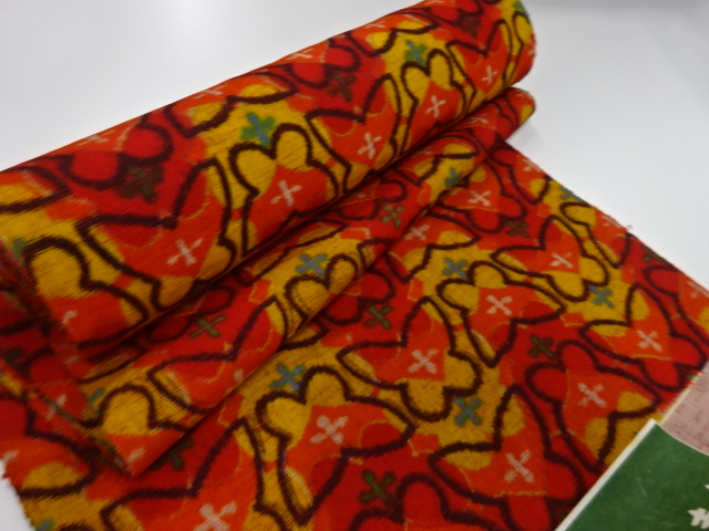  アンティーク　ウール　着尺反物